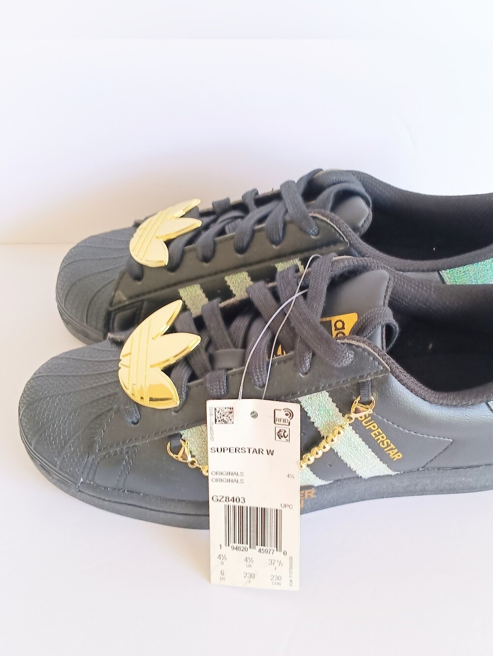 Adidas Originals Superstar W Sneaker Queen Black GZ8403 Limited Edition Size 6Y